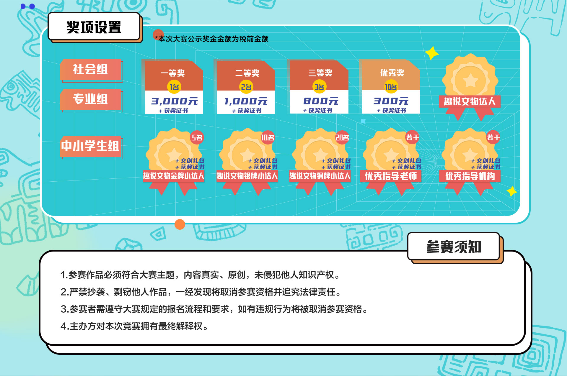 大赛安排