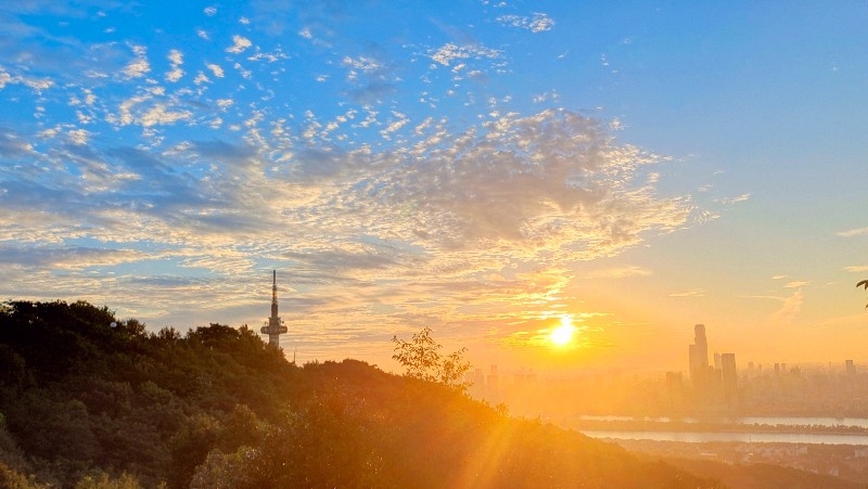 湖南美景日出图片